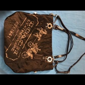 Coach Signature Tote w/ Horse & Coach